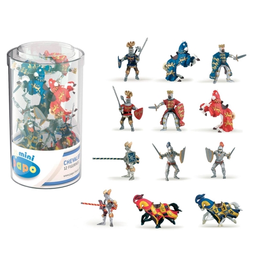 Papo 33016 Mini Ritter Kunststoffbehälter 12