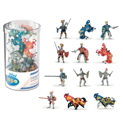 Papo 33016 Mini Ritter Kunststoffbehälter 12
