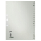 4300 Register - A - Z, Papier, A4, 30 cm hoch, 20 Blatt, grau