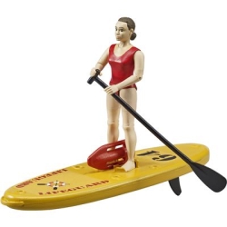 Bruder 62785 bworld Set Life Guard mit stand Up