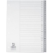 Register - A - Z, PP, mit Index, A4, 24 Blatt, grau