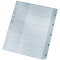 1283 Zahlenregister - 1-5, PP, A4 Überbreite, 5 Blatt, grau
