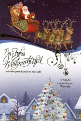 Weihnachtskarten Weihnachtsmann 100 Stück 6 Motive