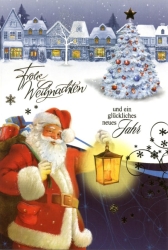 Weihnachtskarten Weihnachtsmann 100 Stück 6 Motive