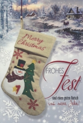 Weihnachtskarten 100 Stück 8 Motive