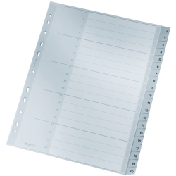 1284 Zahlenregister - 1-20, PP, A4 Überbreite, 20...
