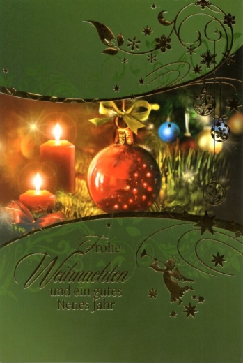Weihnachtskarten Kerzen 100 Stück 6 Motive