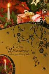 Weihnachtskarten Kerzen 100 Stück 6 Motive