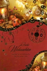 Weihnachtskarten Kerzen 100 Stück 6 Motive