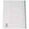 Monatsregister - Jan. - Dez., PP, A4, 12 Blatt, grau