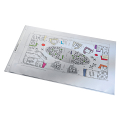 4703 Prospekthülle Standard, A3 quer, PP, genarbt,...