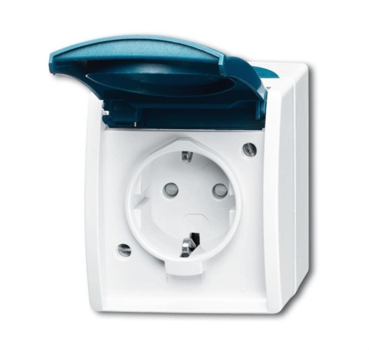 BUSCH-JAEGER Steckdose 20 EBW-53 ocean grau/blaugrün