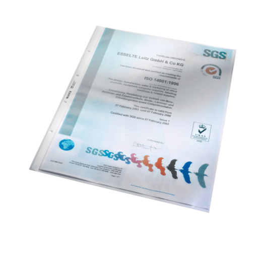 4702 Prospekthülle Standard, A3 hoch, PP, genarbt, dokumentenecht, farblos