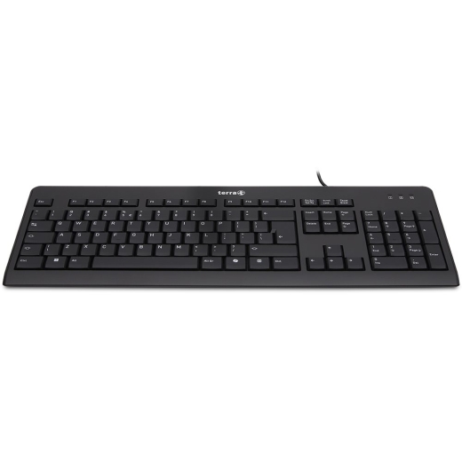 TERRA Keyboard 1500 Corded [US/EU] USB black Copilot QWERTY, 105 toetsen, met kabel, 1,80m