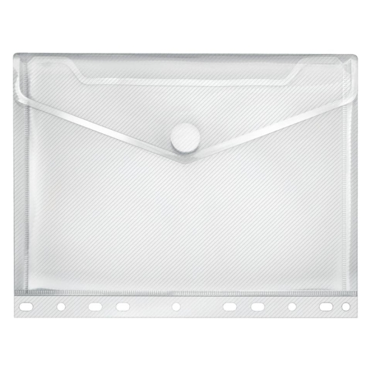 Dokumentenhülle Serie Crystal - transparent, für A5, EURO-Lochung, Streifenoptik