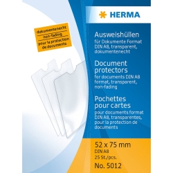 5012 Ausweishüllen - 52x75 mm für Format DIN...