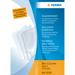 5016 Ausweishüllen - 80x115 mm für Format DIN...