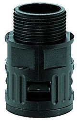 FLEXA Schlauchverschraubung RQG-M 20 schwarz
