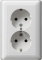 GIRA SCHUKO-Doppel-Steckdose 078003 Standard 55 reinweiss
