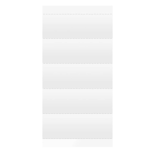 Beschriftungsschild für UniReg - 60 x 20 mm, 100 Stück, weiß