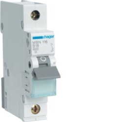 HAGER Leitungsschutzschalter, Automat MBN116 1polig B16A...