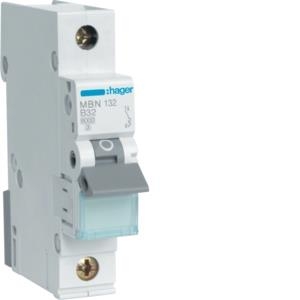 HAGER Leitungsschutzschalter, Automat MBN132 1polig B32A 6kA 1M