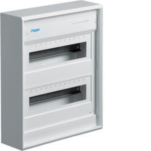 HAGER AP-Verteiler VA24CN m. Schnellsteckkle