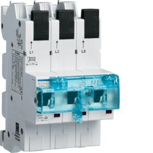 HAGER Hauptsicherungsautomat HTS350E 3polig 50A f. Sammelschiene