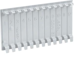 HAGER Abdeckstreifen VZ413 RAL7035 6Module