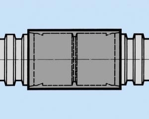HEGLER Verbindungsmuffe DN110 für HEKAPLAST mit Arretierung