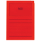 Sichtmappen Ordo classico - rot, 120g, 100 Stück, Sichtfenster und Linien