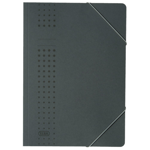 Eckspanner chic A4, für ca. 150 DIN A4-Blätter, mit Eckspannergummi, aus 320 g/m² Karton (RC), anthrazit