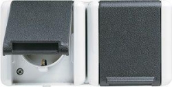 JUNG SCHUKO-Steckdose 8220W 2fach