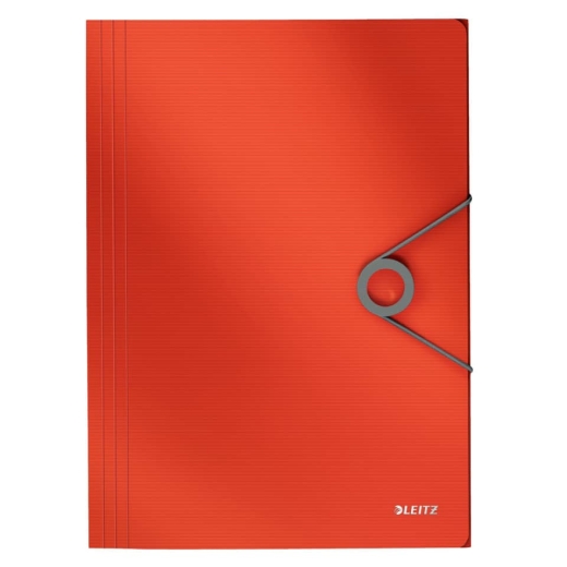 4563 Dreiflügelmappe Solid - A4, PP, hellrot