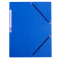 Eckspanner - Karton A4 mit Gummizug blau