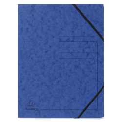 Sammelmappe - A4, 355 g/qm, Gummizug, blau