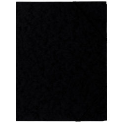 Sammelmappe - A4, 355 g/qm, Gummizug, schwarz