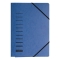 Gummizugmappe - A4, 150 Blatt, Pressspan, blau