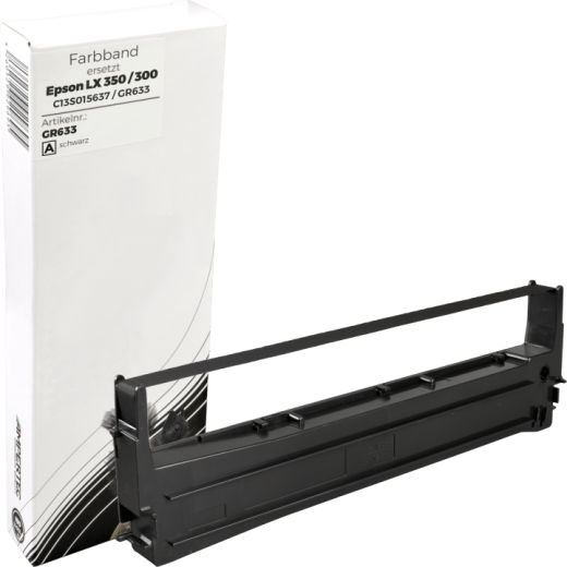 Kompa. Farbband Epson LQ 800 Gr. 633 / 635 universal Nylon HD schwarz 0633.01