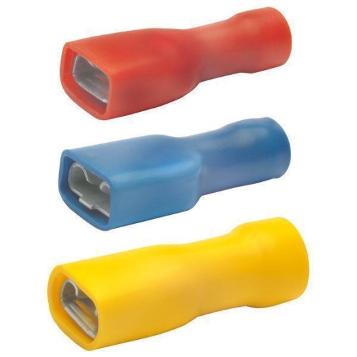 KLAUKE Flachsteckhülse 6,3x0,8mm 4-6qmm vollisoliert verzinnt