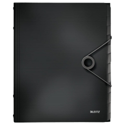 4570 Ordnungsmappe Solid - 12 Fächer, PP, schwarz