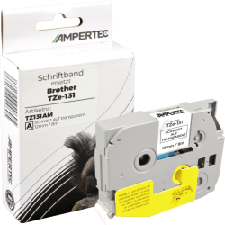 P-Touch Band kompatibel zu TZe-131 schwarz auf...
