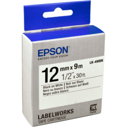 Epson Schriftband LK-4WBN schwarz auf weiß 12mm x 9m