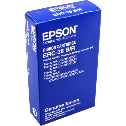 Epson Originalband ERC-38 BR schwarz / rot C43S015376