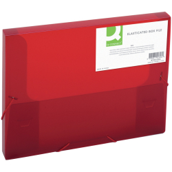 Sammelbox - A4, 250 Blatt, PP, rot transluzent