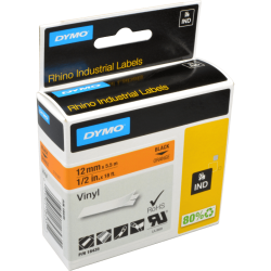 Dymo Label Band IND 18435 (S0718490) schwarz auf orange...