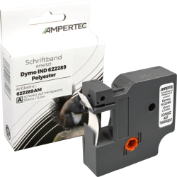 Label Band kompatibel zu Dymo IND 622289 schwarz auf...