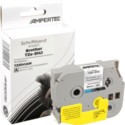 P-Touch Band kompatibel zu TZe-S141 schwarz auf...