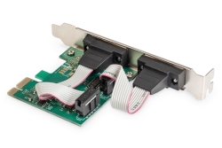 DIGITUS PCI Expr Card 2x D-Sub9 seriell Ports + LowProfile retail