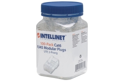 INTELLINET Modularstecker RJ45 Cat6 UTP 100er Pack